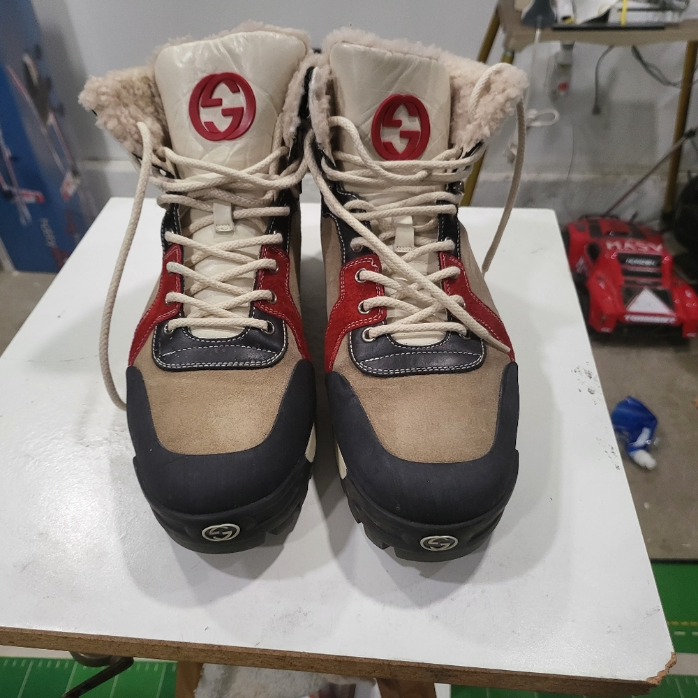 Gucci Guccissima high top boots 11.5